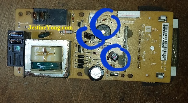 bad components in microwave oven