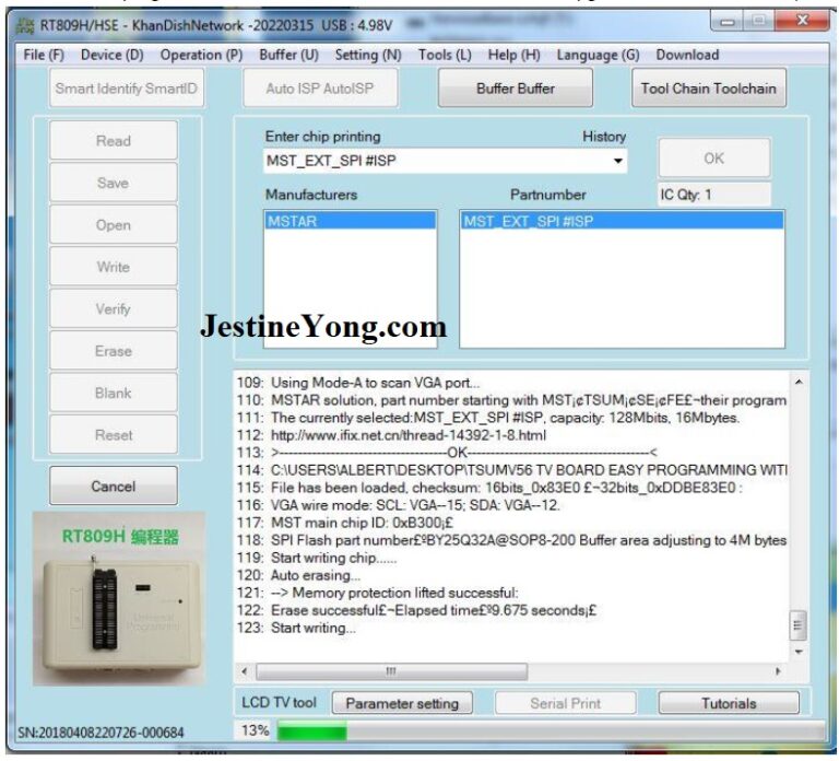 Easy TV and Monitor Boards Firmware Programming With The RT809H ...