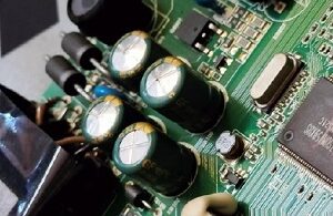 Bulged Capacitors And Torn Speakers Found In HAIER LED TV Model LE32B7000