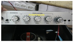 A Guitar Amplifier With Volume Knob Broken Replaced. Model: Behringer HA-10G