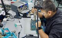 India student learn electronics repair in Malaysia