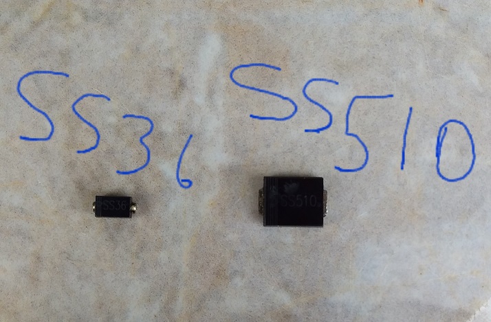 ss36 replacement for ss510 diode