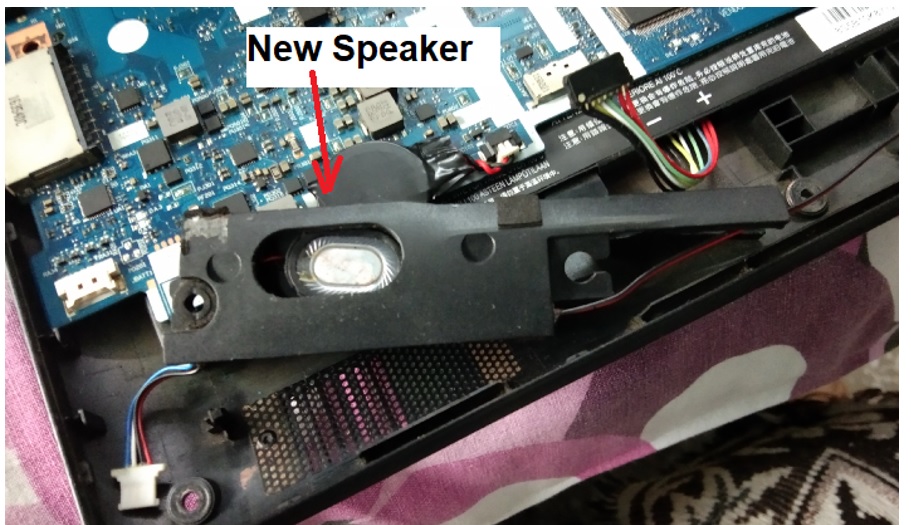 how to fix  a  broken laptop speaker
