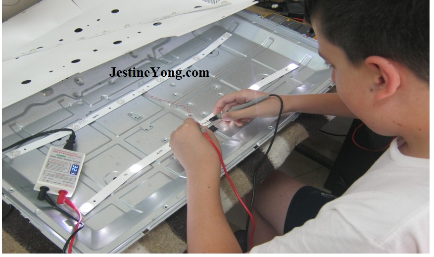 how to repair led tv backlight