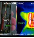 thermal imager detects connector heat