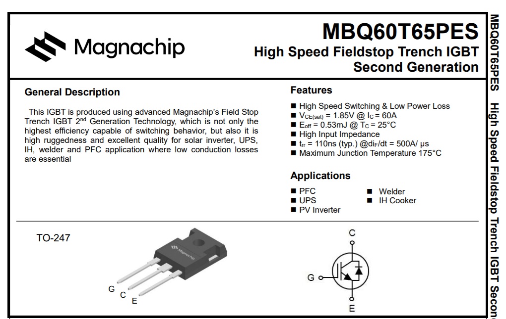 mbq60t65pes igbt datasheet