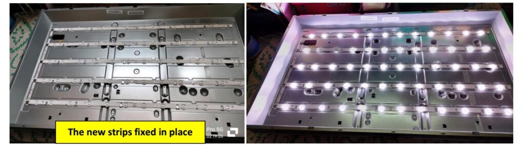 how to fix led tv backlight