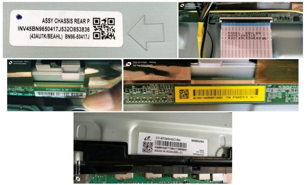 failure in led tv display