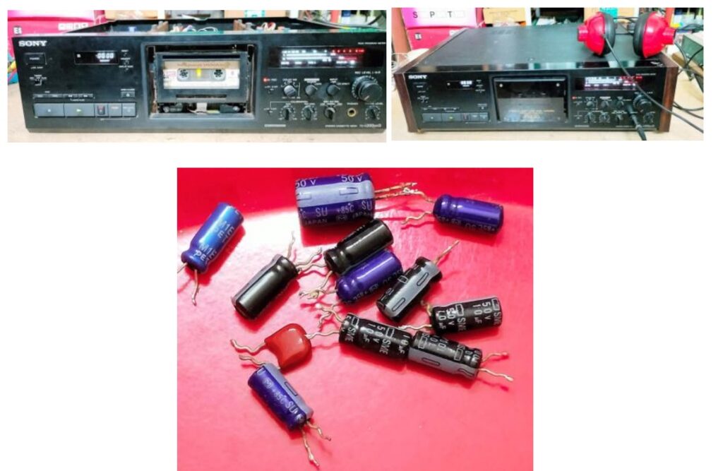 bad components in cassette deck