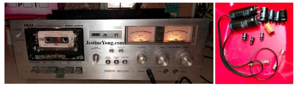 how to fix a broken akai cassette deck