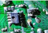 Cracked Unknown PFC IC Resulted In Replacement Of PS Board In SAMSUNG LED TV MODEL UA32EH4800R