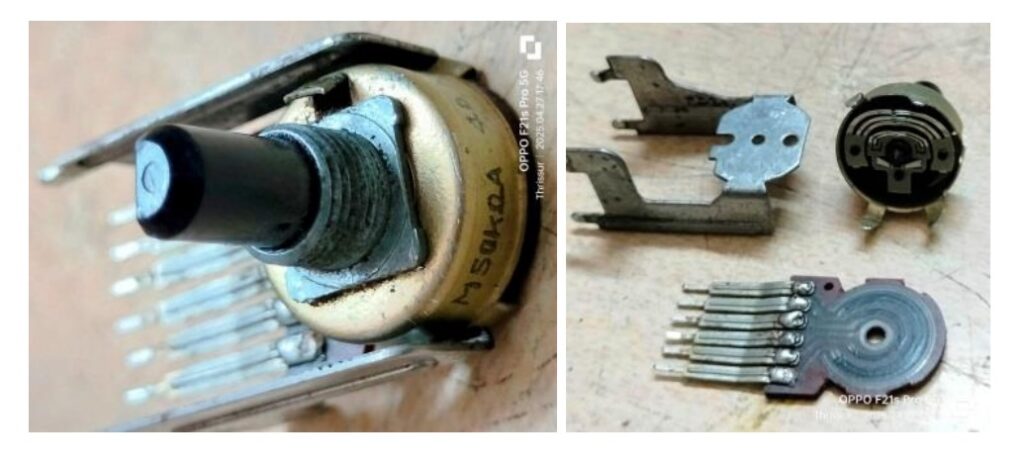 variable resistor track problem