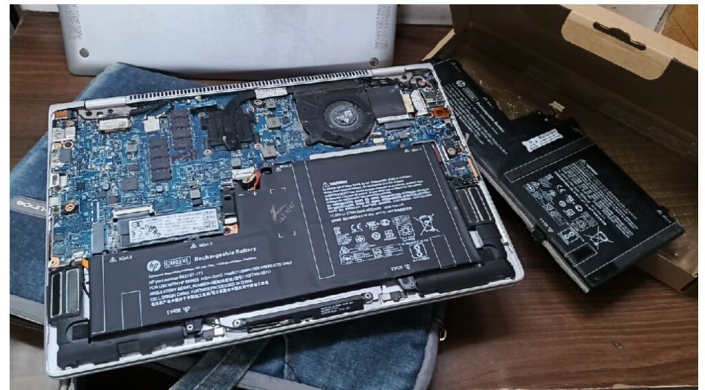new battery in laptop hp x360