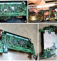 The Rotary Encode Was Found Powdered In SONY Radio Model ICF-SW40 Multiband Radio