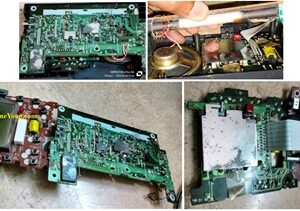 The Rotary Encode Was Found Powdered In SONY Radio Model ICF-SW40 Multiband Radio