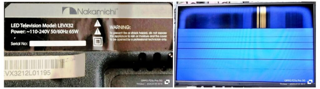 how to fix nakamichi led tv