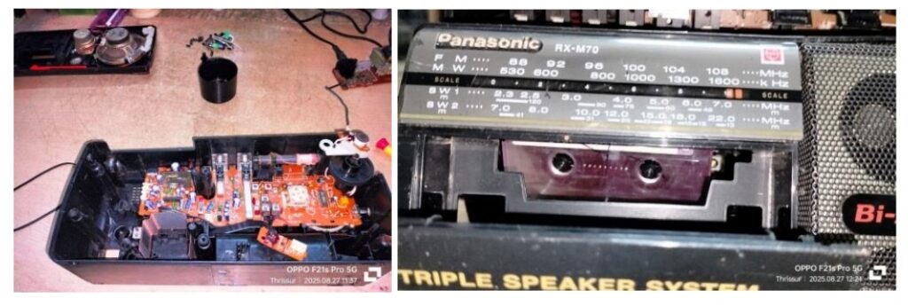 fixing radio panasonic