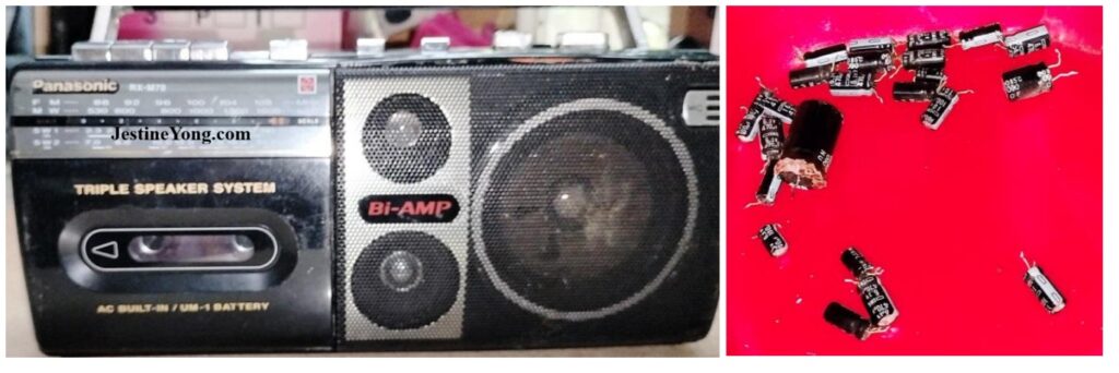 how to repair a broken panasonic cassette radio