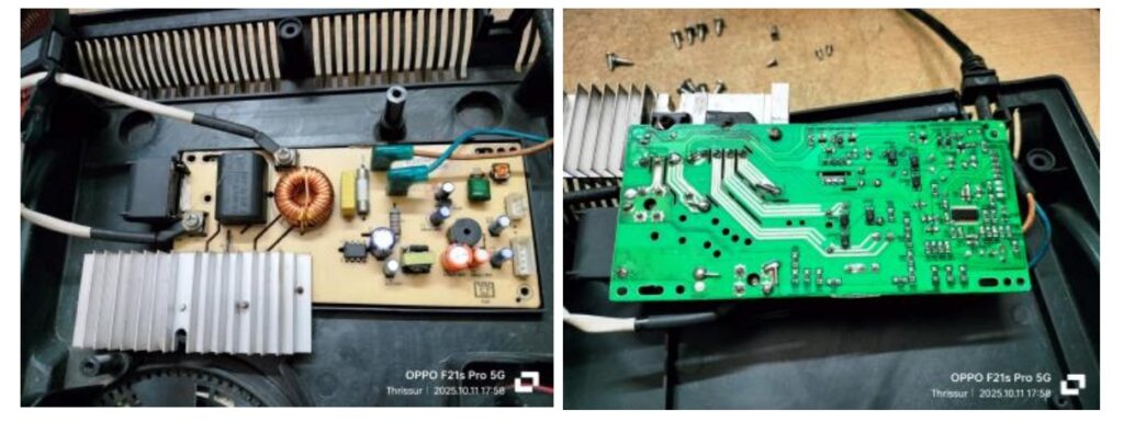 how to fix a broken induction cooker
