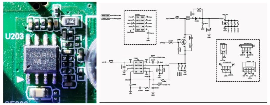 led tv pcb board repair
