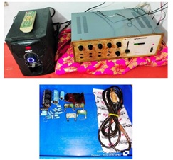 Burst Caps And Burnt Resistors Found In This Unisound UB75E PA Amplifier