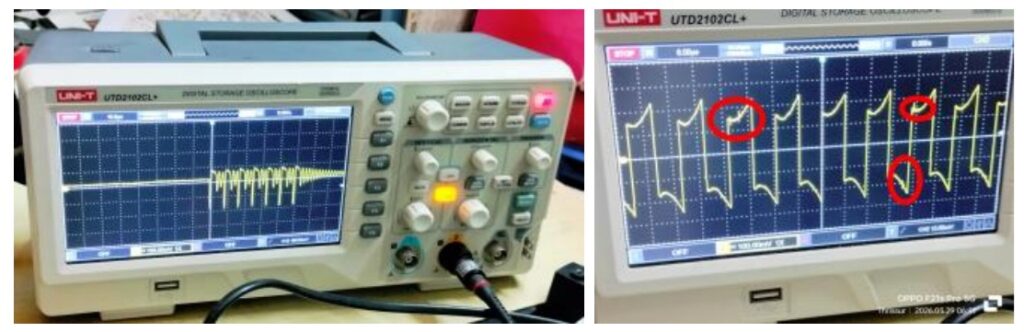 pulses in scope