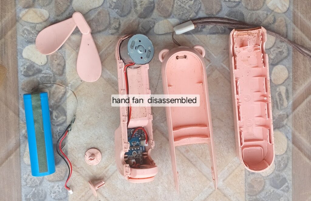 fixing hand fan