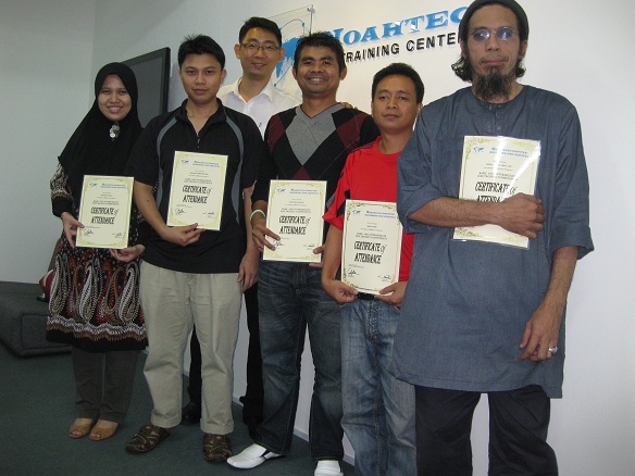 participants in the electronics repair course